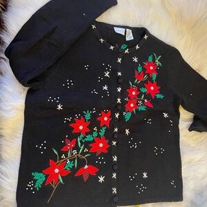Black christmas sweater